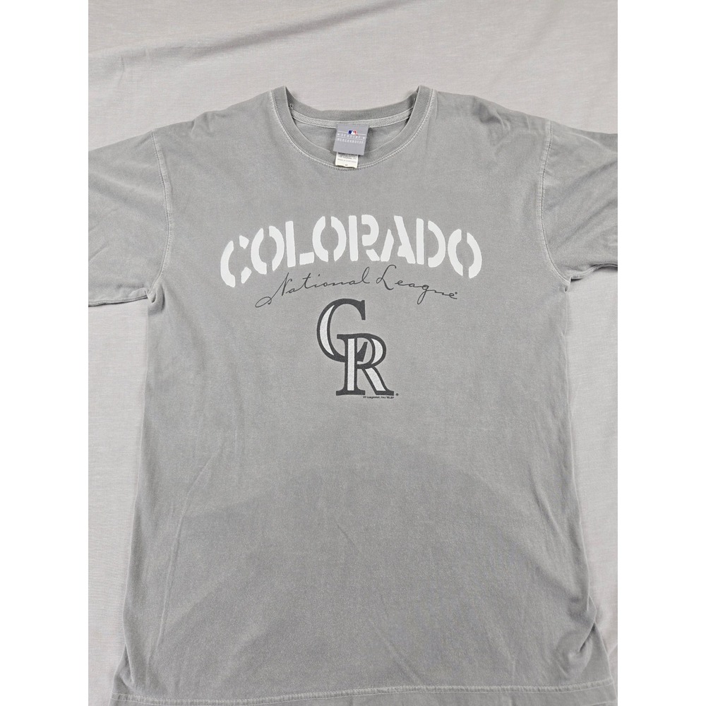 MLB Colorado‎ Rockies Mens Gray Graphic T-Shirt National League VF Imagewear M